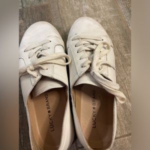 Lucky Brand sneakers size 8M in white leather.